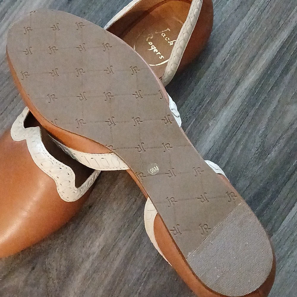 Jack Rogers Contessa Leather Flat. Size 9-1/2M, Never Worn. - Picture 3 of 4